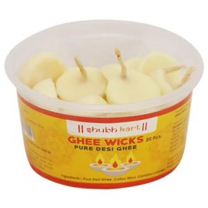 Shubhkart Pure Desi Ghee Wicks 20 pcs