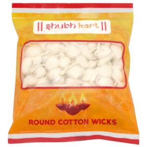 Shubhkart Round Cotton Wicks 125 pcs 14 g