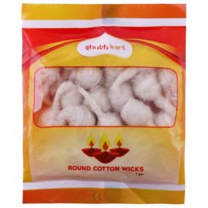 Shubhkart Round Cotton Wicks 7 g