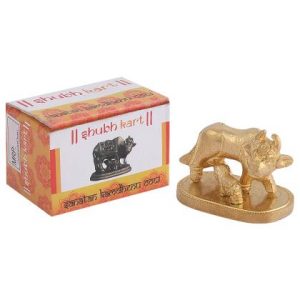 Shubhkart Brass Sanatan Kamdhenu Cow Idol 120 g