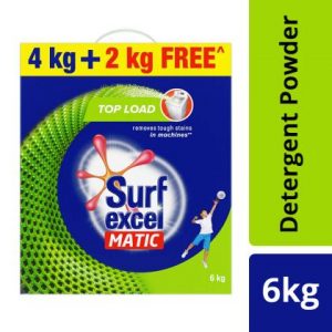 Surf Excel Matic Top Load Detergent Powder 4 kg (Get Extra 2 kg Free)