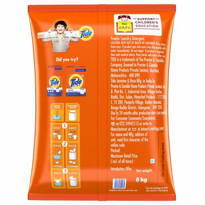 Tide Plus Jasmine & Rose Detergent Powder 6 kg (Get Extra 2 kg Free) - Image 10
