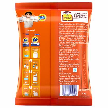 Tide Plus Lemon & Mint Detergent Powder 1 kg - Image 9