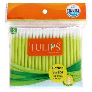 Tulips Cotton Swabs 100 pcs