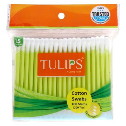 Tulips Cotton Swabs 100 pcs