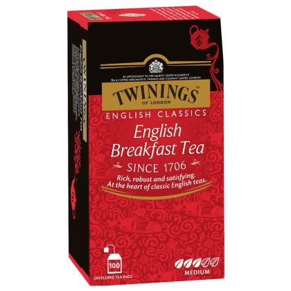 Twinings English Breakfast Tea Bags 100 pcs