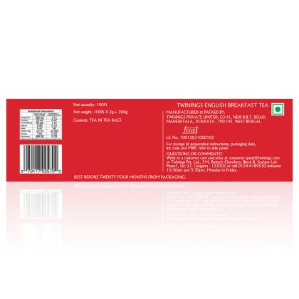 Twinings English Breakfast Tea Bags 100 pcs - Image 6