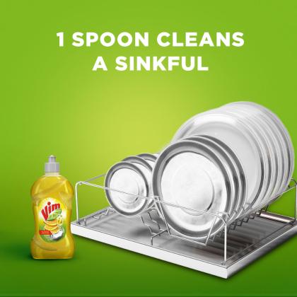 Vim Lemon Dishwash Liquid 750 ml - Image 6