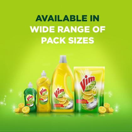 Vim Lemon Dishwash Liquid 750 ml - Image 5