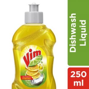 Vim Lemon Concentrated Dishwash Liquid 250 ml