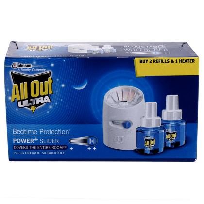 All Out Ultra Power+ Slider Mosquito Repellent Machine+ Refill 45 ml (Pack of 2) - Image 7