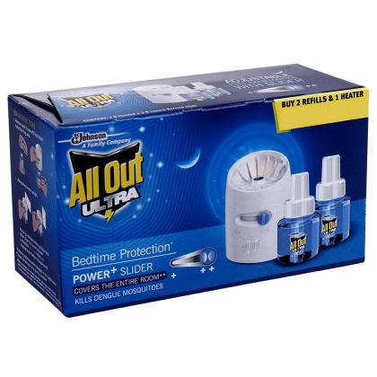 All Out Ultra Power+ Slider Mosquito Repellent Machine+ Refill 45 ml (Pack of 2) - Image 3