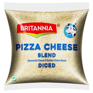Britannia Blend And Diced Pizza Cheese 1 kg (Pouch)