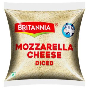 Britannia Mozzarella Diced Cheese 1 kg (Pouch)