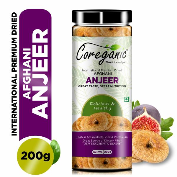 Coreganic Premium Dried Afghani (Anjeer) Figs 200 g