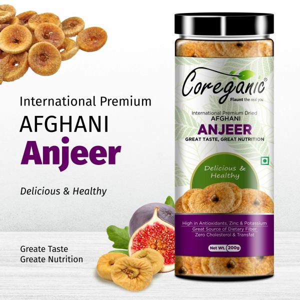 Coreganic Premium Dried Afghani (Anjeer) Figs 200 g - Image 4