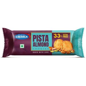 Cremica Pista Almond Premium Cookies 100 g