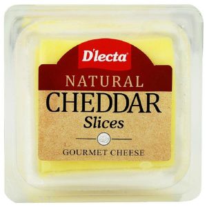 D'lecta Natural Cheddar Cheese Slices 200 g (Pack)