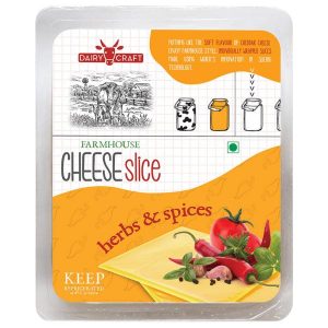 Dairy Craft Herbs And Spices Cheese Slices 200 g (Pouch)