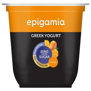 Epigamia No Sugar Mango Flavoured Greek Yogurt 120 g (Cup)