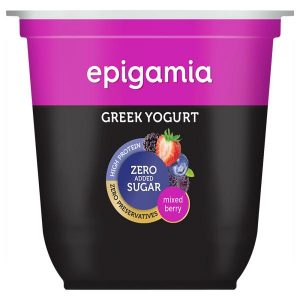 Epigamia No Sugar Mix Berries Flavoured Greek Yogurt 120 g (Cup)