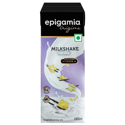 Epigamia Vanilla Milkshake 180 ml (Tetra Pak)