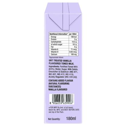 Epigamia Vanilla Milkshake 180 ml (Tetra Pak) - Image 3