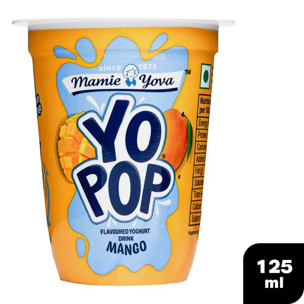 Mamie Yova Yo Pop Mango Flavoured Yoghurt Drink 125 ml (Cup)