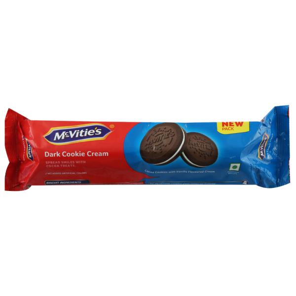 McVitie's Dark Cookies & Cream Biscuits 120 g