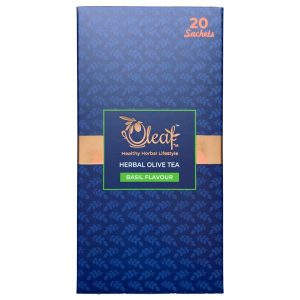 Oleaf Olive Leaf Basil flavour Herbal Tea 20 Pcs
