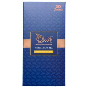 OLEAF Olive Leaf Lemongrass flavour Herbal Tea 20 Pcs
