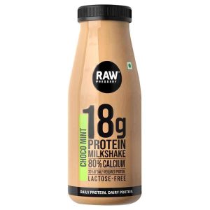 Raw Pressery Protein Choco Mint Milkshake 200 ml (Bottle)