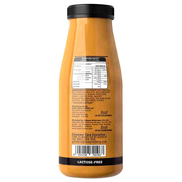 Raw Pressery Protein Cold Coffee Milkshake 200 ml (Bottle) - Image 2