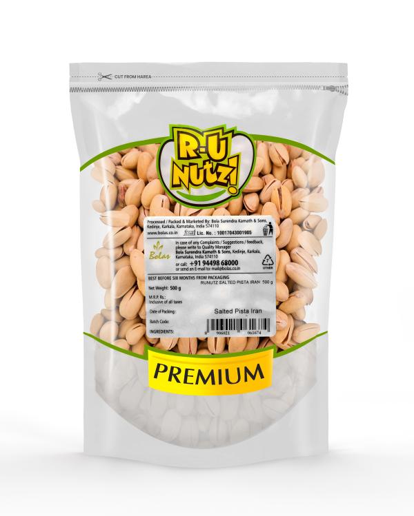 Runutz Roasted and Salted Pistachios 500g - Image 2