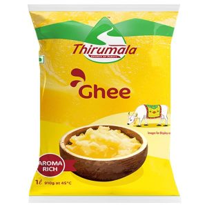 Thirumala Aroma Rich Cow Ghee 1 L (Transparent Pouch)