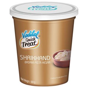 Vadilal Badam Pista Kesar Shrikhand 500 g (Cup)