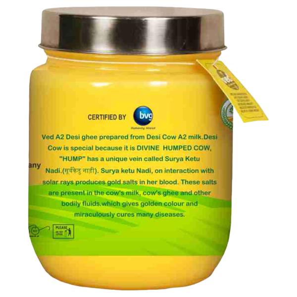 Ved A2 Gir Cow Ghee 500 ml (Jar) - Image 2