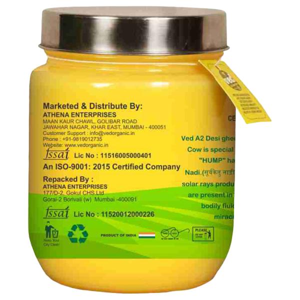 Ved A2 Gir Cow Ghee 500 ml (Jar) - Image 3