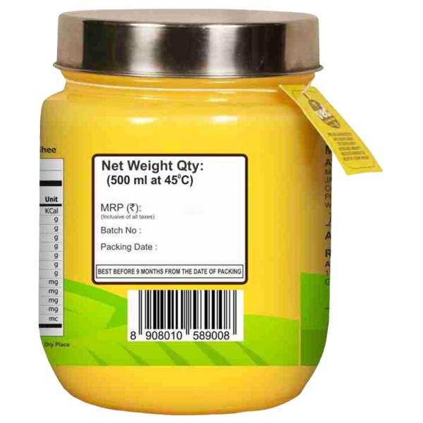 Ved A2 Gir Cow Ghee 500 ml (Jar) - Image 5