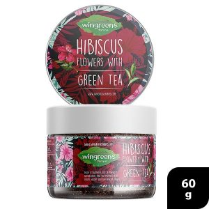 Wingreens Hibiscus Flowers Green Tea 60 g