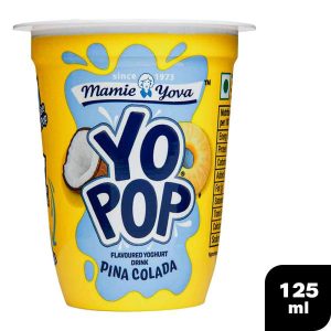 Mamie Yova Yo Pop Pina Colada Flavoured Yoghurt Drink 125 ml (Cup)