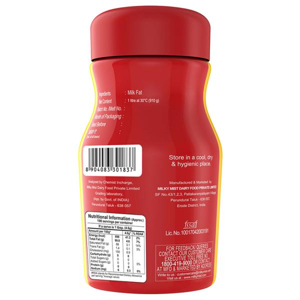 Milky Mist Cow Ghee 1 L (Jar) - Image 2