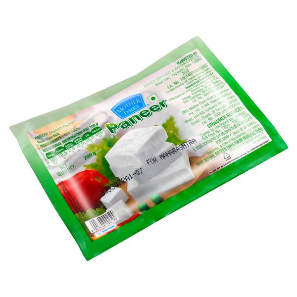 Mother Dairy Fresh Paneer 200 g (Pack) - Image 3