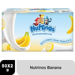 Nutrinos Banana Flavoured Yogurt 50 g (Pack of 2) Cup